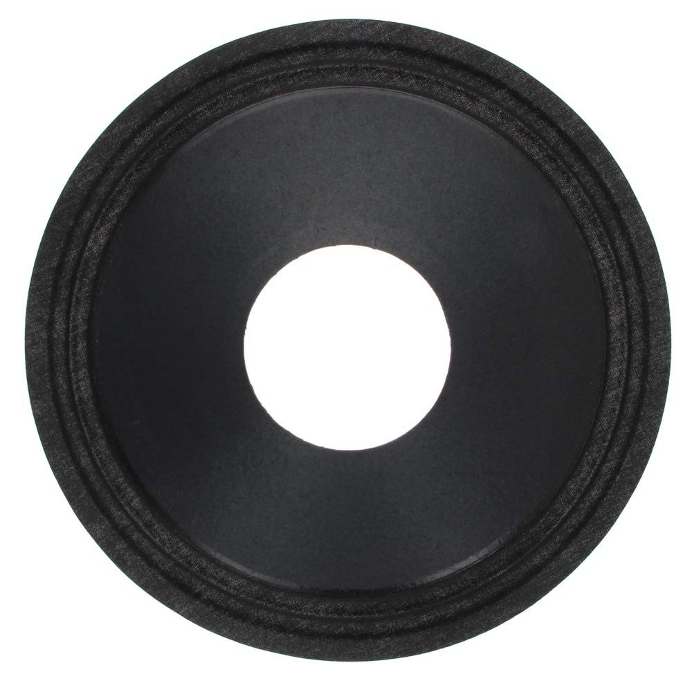 Fielect 10 inches Paper Speaker Cone Subwoofer Cones Drum Paper 2.5 inches Inner Diameter with 2 Cloth Surround 1Pcs
