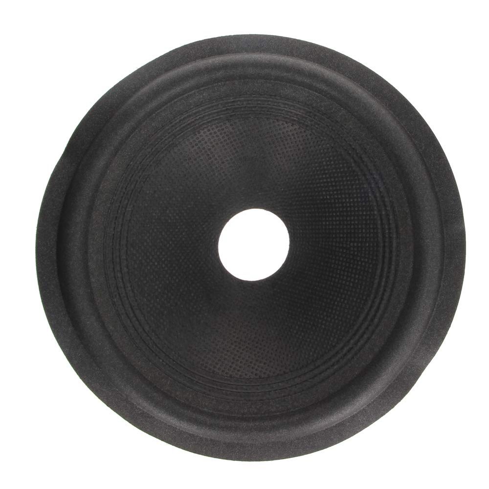 Fielect 2Pcs 8 inches Paper Speaker Cone Subwoofer Cones Drum Paper 1.5 inches Inner Diameter with Foam Surround