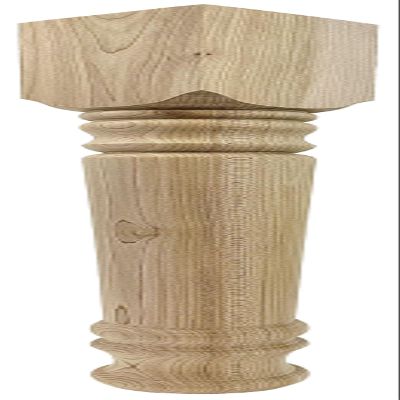 Highland Manor Wood Products Farmhouse Coffee Table Leg - 18" Tall x 2 1/2" Wide (Maple) (1 Leg)