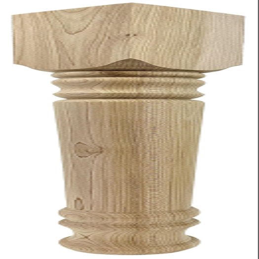 Highland Manor Wood Products Farmhouse Coffee Table Leg - 18" Tall x 2 1/2" Wide (Maple) (1 Leg)