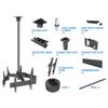 Mount-It! Triple Screen TV Ceiling Mount | Multi-Display Commercial Grade Ceiling Bracket for Three Flat Screen Displays | Adjustable Height, Fits Up to 600x400, 198 Lbs Capacity view 4