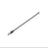 9" Stainless Black Antenna MAST for KIA Forte5 Forte 5 2010-2018 view 2