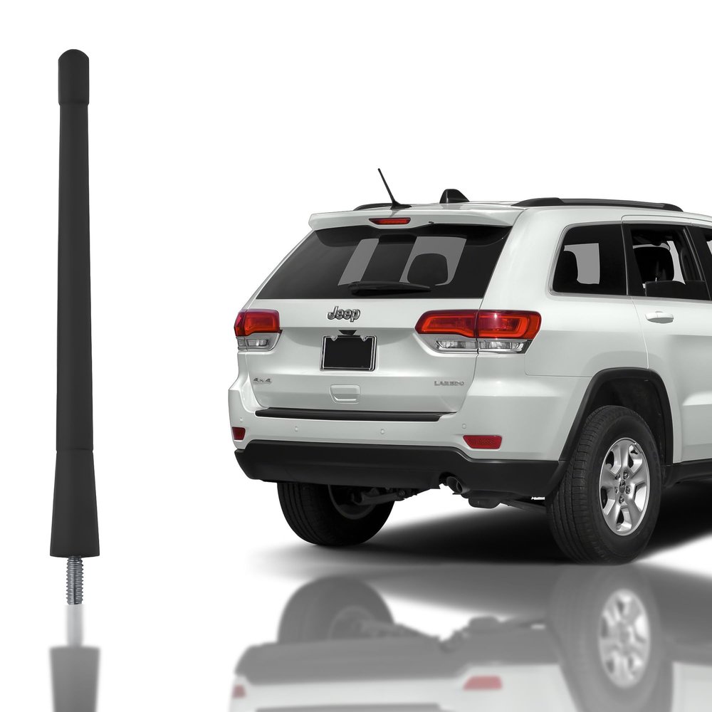 7 Black External Antenna Mast for Jeep Grand Cherokee 2011-2013 - Automotive Antenna Replacement for Cars, Trucks & SUV - FM AM Radio Compatible - Car & Truck Exterior Accessories for Men & Women