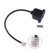 0.8FT RJ11/RJ12 6P6C Female to Male Extention Panel Mount Adapter Cable (6P6C) view 2