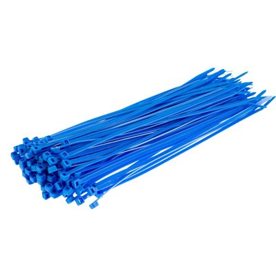 GTSE 12 Inch Blue Zip Ties, 100 Pack, 40lb Strength, UV Resistant Long Nylon Cable Ties, Self-Locking 12" Tie Wraps