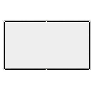 Projector Screen, White Projector Screen, 16:9 No Crease Home Theater Foldable Projection Screen 60"|72"|84"|100"|120"|150"