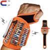 Arinda Magnetic Wristband Tool Belts with 16 Powerful Magnets for Holding Screws Nails Bolts Drill Bits Woodworker view 4