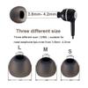 Earbud Tips Soft Silicone Earbuds Replacement Tips Fit for in-Ear Headphones(Inner Hole from 3.8mm -4.2mm Earphones) 9 Pairs S/M/L,Black view 3
