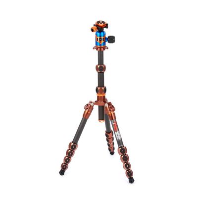 3 Legged Thing Legends Ray Kit Carbon Fiber Tripod - Travel-Friendly, Adjustable Camera Tripod with 3 Detachable Legs and Multiple Mounting Points - Earth Bronze (RAYKIT)