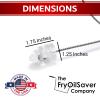 48" Air-Gap Drain Brush - Flexible Dishwasher and Sink Cleaner Tool for Home and Commercial Kitchen - Long Pipe Snake for Garbage Disposal, Shower, Hair Clog Remover - B291C by FryOilSaver Co. view 2