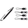 OP/TECH USA Mirrorless Strap - Camera Strap with Quick Disconnects for Lightweight Mirrorless Cameras (Black) & USA 1301082 Mini QD Loops - 1.5mm - System Connectors view 1