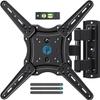 Pipishell Full Motion TV Wall Mount for 26-65 inch Flat or Curved TVs up to 77 lbs, TV Bracket Wall Mount with Articulating Arms, Extension, Tilt, Swivel, Leveling, Max VESA 400x400mm, PIMF7 view 1