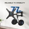 Pipishell Full Motion TV Wall Mount for 26-65 inch Flat or Curved TVs up to 77 lbs, TV Bracket Wall Mount with Articulating Arms, Extension, Tilt, Swivel, Leveling, Max VESA 400x400mm, PIMF7 view 4
