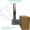 CompuPort Wall/Pole Mount Cellular Antenna Mounting Bracket Adjustable Attic/Outdoor Antenna Mounting Pole Universal Mount Brackets Weather Station Mounting for Outside Antenna view 2