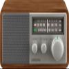 Sangean SG-116 AM/FM Analog Wooden Cabinet Receiver, Walnut-Silver view 1