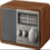 Sangean SG-116 AM/FM Analog Wooden Cabinet Receiver, Walnut-Silver view 3