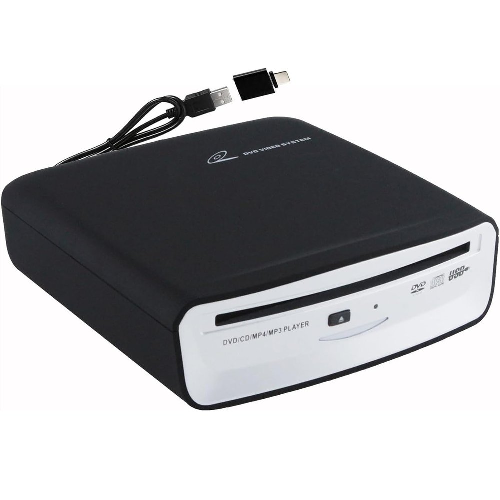 OAUW USB External Car Universal CD Player USB Connection Portable CD Player for Car Android Navigation/TV/MacBook pro/Laptops Desktops with Plug and Play