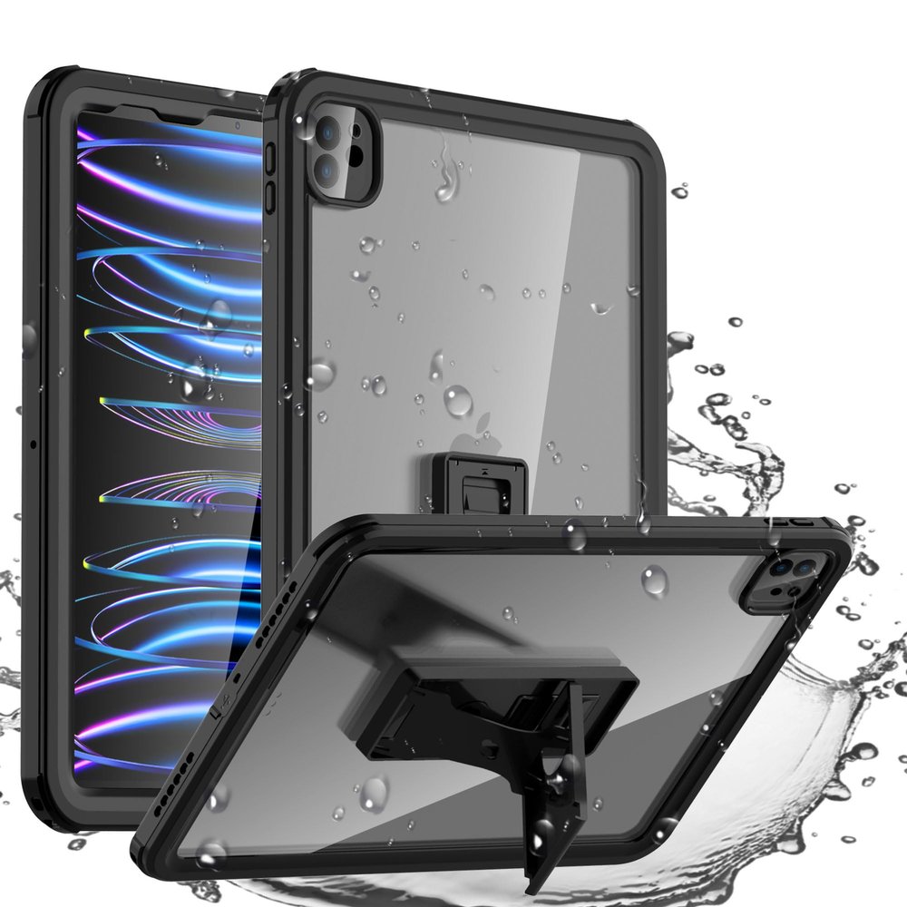 AICase Waterproof Protective Case for iPad Pro 11 Inch 2020/2021/2022 with Lanyard and 360 Full Body Protection with Touch Function, Transparent Case, Waterproof, Shock Resistant