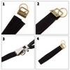 SPEEDWOX Key Fob Pliers Glass Breaking Pliers Tools 20 Pcs 1.25 Inch Key Fob Hardware with Split Rings Antique Brass Webbing Fabric Crafts Wristlet Set with Rubber Tips view 4