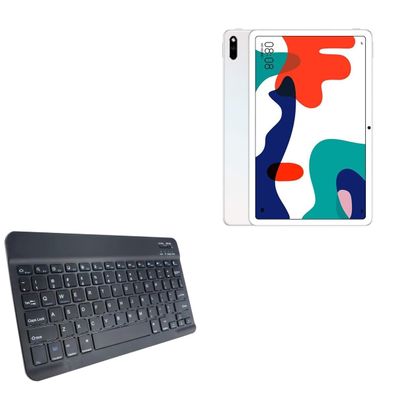 BoxWave Keyboard Compatible with Huawei MatePad (10.4 in) - SlimKeys Bluetooth Keyboard, Portable Thin with Chiclet-Style Keys - Jet Black