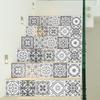 Ambiance Sticker Berto Stair Sticker | White Geometric Modern Staircase Tile Sticker 2 Strips x 15 x 105 cm Vinyl, Waterproof, Odour Resistant, For Wood Surfaces view 2