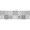 Ambiance Sticker Berto Stair Sticker | White Geometric Modern Staircase Tile Sticker 2 Strips x 15 x 105 cm Vinyl, Waterproof, Odour Resistant, For Wood Surfaces view 3