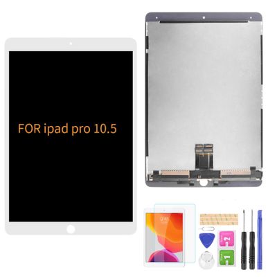 A-MIND for iPad Pro 10.5" 2017 A1701 A1709 LCD Display Touch Screen Assembly Replacement Parts, Tablet Front Panel & LCD Screen Repair,with Tool Set + Screen Protector (White)