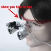 BoNew 3.5X-R Portable Binocular Optical Loupes Glass With Head Lamp (Loupe with Headlamp) view 2