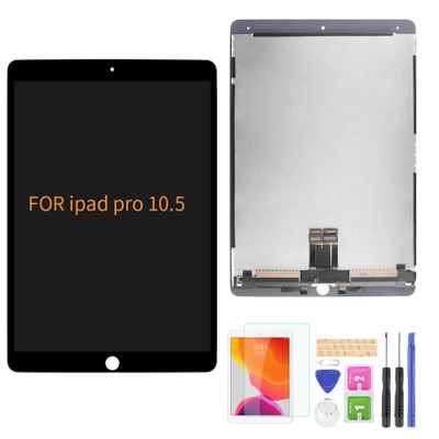 A-MIND Screen Replacement for iPad Pro 10.5" 2017 LCD Display Touch Digitizer Assembly A1701 A1709 A1852 Front Panel LCD Screen Repair with Tool Set Screen Protector (Black)