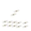 LEDMyplace Connector Pins for Neon Rope Light, Transparent Track Lighting Connectors, H-Shaped LED Strip Durable and Lightweight Strip Light Silicone Clip (Pack of 10) view 1
