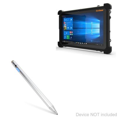 BoxWave Stylus Pen Compatible with MobileDemand xTablet Flex 10B - AccuPoint Active Stylus, Electronic Stylus with Ultra Fine Tip - Metallic Silver