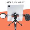 Metal iPad Tripod Mount Adapter, Tablet Holder with Rotatable Cold Shoe Mount - Compatible with iPad Pro, Air, Galaxy Tab, iPhone view 4