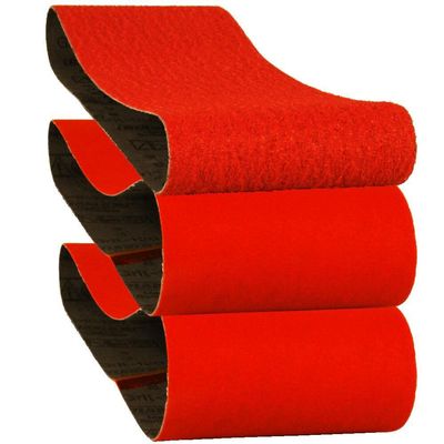 Diablo Assorted Sanding Belts for Wood, Metal and Plastics - Premium Zirconium Grit with Clog-SHIELD & ENDURA - BOND Technology - 4" x 36", 50/80/120 Grit, 3-Pack - DCB436ASTS03G