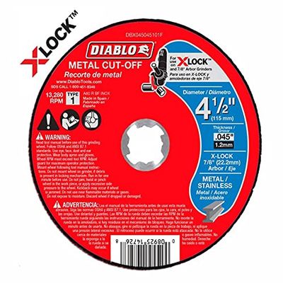 Freud Aluminum Oxide Blend 120 Grit Coarse Angle Grinder (X-Lock and 7/8 in. arbor) DB 4.5X.045XX-LOCK MT CO T1 TK