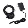 HAYEAR 144 LED Ring Light Lamp Illuminator Lighting Sourse for Industry Stereo Biological Microscope Camera with Power Adapter HY-144B (Black) view 3