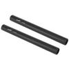 Haoge VA-PR15B 15cm (5.9 Inch) Long Aluminum Alloy Rod 15mm Rods with M12 Thread for Camera Rail Support System Rig Shoulder Pads Monitor Mount Rod Clamp Base Mattebox Follow Focus Black, Pack of 2 view 1