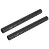Haoge VA-PR15B 15cm (5.9 Inch) Long Aluminum Alloy Rod 15mm Rods with M12 Thread for Camera Rail Support System Rig Shoulder Pads Monitor Mount Rod Clamp Base Mattebox Follow Focus Black, Pack of 2 view 3