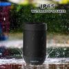 Bluetooth Speaker, Portable Bluetooth Speakers with Wireless Stereo Pairing, Built in Mic, 360 HD Sound,IP65 Waterproof Speaker,Support TF Card, for Home/Party/Outdoor/Beach, Gift For Men/Women-Black view 3