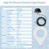 MASWELL Professional GPS Active Semisphere Antenna, M20 Screw Mount, SMA Male, 1575.42MHz view 2