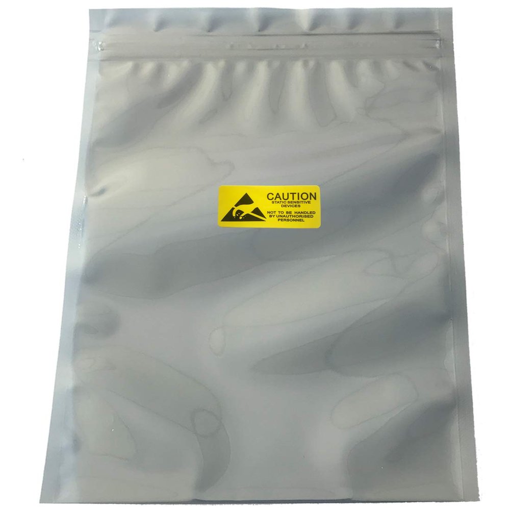 Daarcin Anti Static Bags,ESD Bags,10pcs 11.8x15.7in(30x40cm) Resealable Large Size for Motherboard HDD with10pcs Labels and Electronic Device,Antistatic Bags for Graphics Card