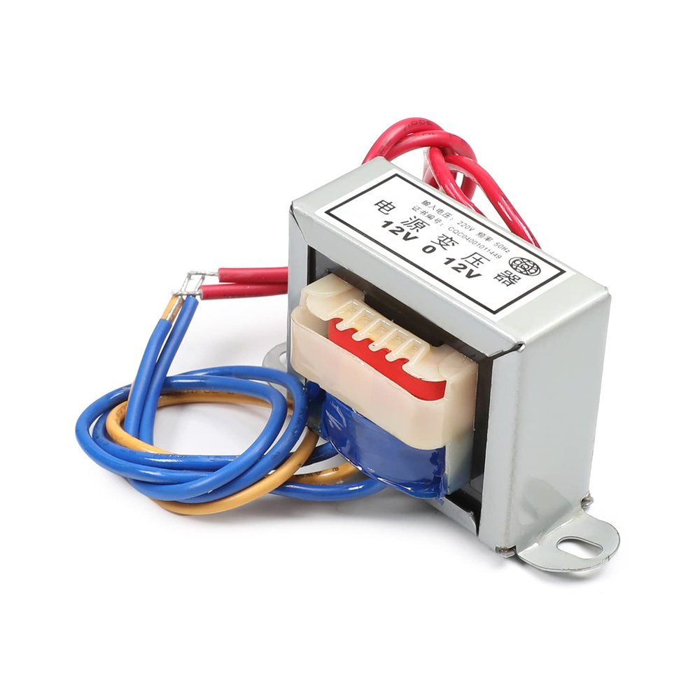Fielect Power Transformer Double Phase AC 220V 50Hz Input to AC 12V Output 3W Control Transformer for Lighting Power Supplies, Audio Equipment etc. Various Small Power Supplies