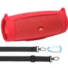 co2CREA Silicone Travel Case Replacement for JBL Charge 4 Waterproof Bluetooth Speaker (Red Case) view 1