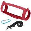 co2CREA Silicone Travel Case Replacement for JBL Charge 4 Waterproof Bluetooth Speaker (Red Case) view 4