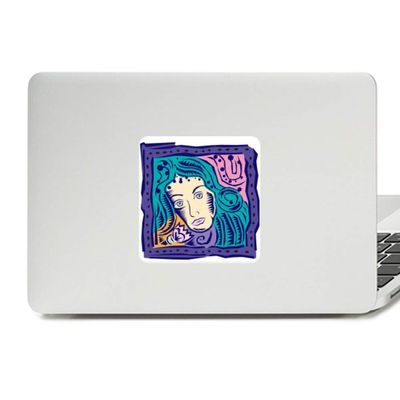 Constellation Virgo Mexicon Culture Engraving Decal Vinyl Paster Laptop Sticker PC Decoration