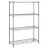 BestOffice | 4-Tier Wire Storage Shelves | 36x14x54 | Chrome | with Adjustable Racks | Heavy-Duty Metal Shelf, Holds Upto 1000 lbs | No-Tool Assembly | Ideal for Home & Garage Shelving view 1