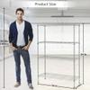 BestOffice | 4-Tier Wire Storage Shelves | 36x14x54 | Chrome | with Adjustable Racks | Heavy-Duty Metal Shelf, Holds Upto 1000 lbs | No-Tool Assembly | Ideal for Home & Garage Shelving view 3