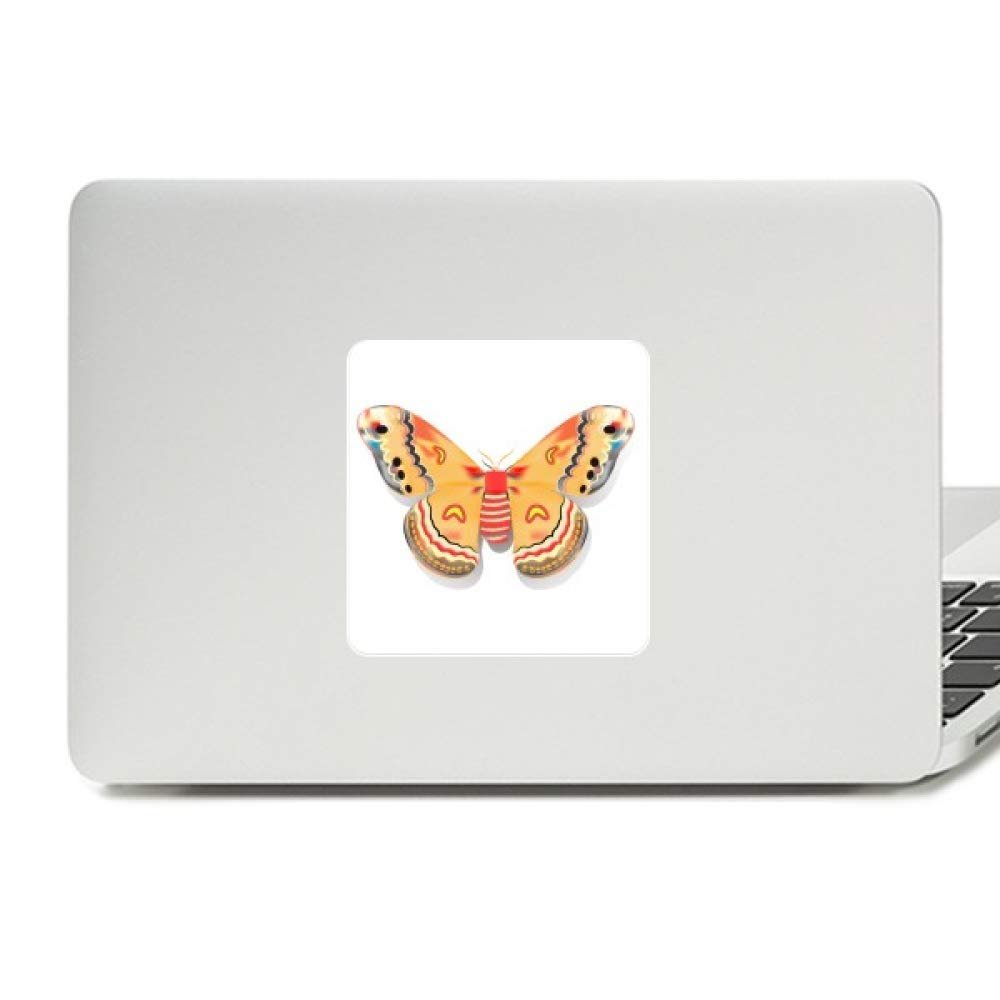 3D Chinese Butterfly in Orange Colour Decal Vinyl Paster Laptop Sticker PC Decoration