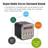 Eboxer Portable Mini Speaker Music Player FM Radio Stereo Speaker Support TF Card and U Disk, Brief Design, Perfect Mini Speaker for Room Bike Car for Phone/Tablet/Computer (Black) view 2