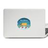 Christmas Deer Festival Illustration Vinyl Emblem Graphic Laptop Sticker Notebook Decal view 1