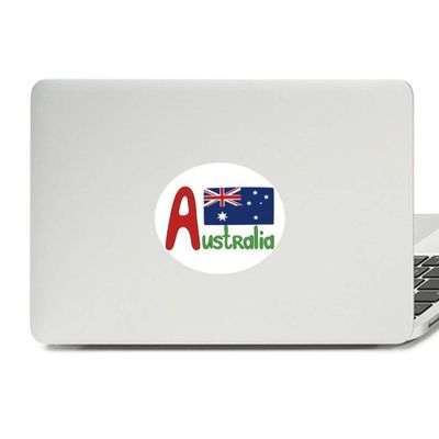 Australia National Flag Red Blue Pattern Vinyl Emblem Graphic Laptop Sticker Notebook Decal